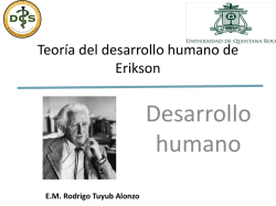 Teoría del desarrollo humano de Erickson