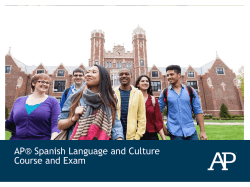 2015-16 AP Spanish Language and Culture