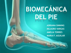 biomecánica del pie