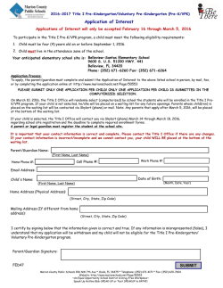 Application of Interest SUBMIT - Marion County Public Schools