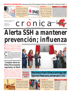 edición 20 febrero 2016 - La Crónica de Hoy en Hidalgo