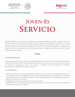 Joven-es Servicio - Instituto Mexicano de la Juventud