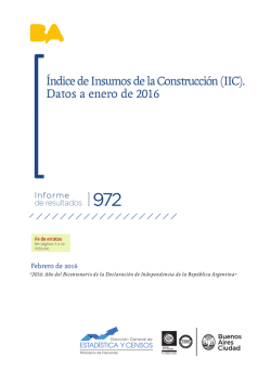 Publicación - Estadística y Censos | Buenos Aires Ciudad