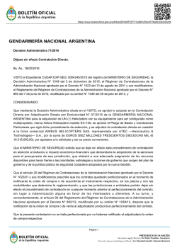 GENDARMERÍA NACIONAL ARGENTINA