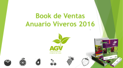 Anuario Viveros 2016 Plantas Frutales, Vides y