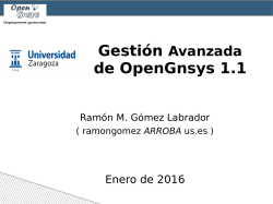 Curso 15511 Gestión Avanzada con OpenGnsys 1.1