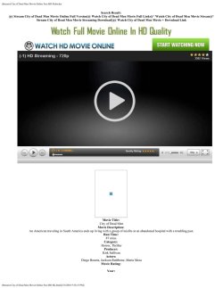 (Stream) City of Dead Men Movie Online Free HD Putlocker
