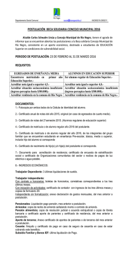 documentos postulación beca solidaria concejo municipal 2012