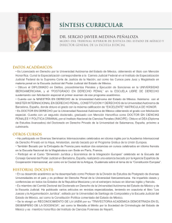 Dr. Sergio Medina - Poder Judicial del Estado de México
