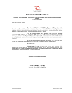Plantilla RC_CGR 2013 - Contraloría General de la República
