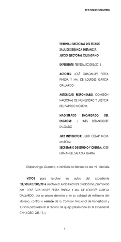 TEE/SSI/JEC/005/2016 - Tribunal Electoral del Estado de Guerrero