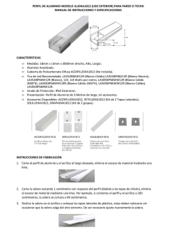 perfil de aluminio modelo iludxa1812 (uso exterior)