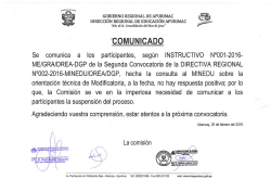 comunicado - Dirección Regional de Educación de Apurímac