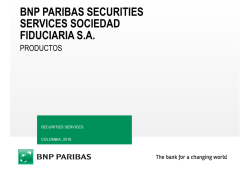 Productos 2016 v1 - BNP Paribas Securities Services