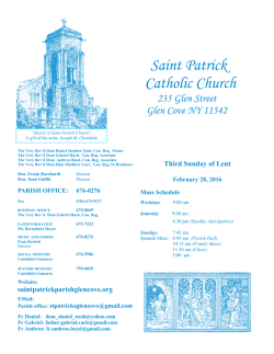 2-28-16 - St. Patrick`s Catholic Church