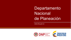 Presentación de PowerPoint - DNP Departamento Nacional de