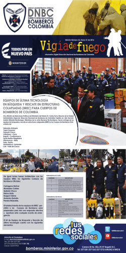 Edición No. 36 - Enero 31 - Dirección Nacional de Bomberos de