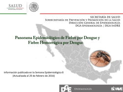 Casos confirmados de Fiebre por Dengue y Fiebre Hemorrágica por