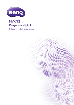 Proyector digital Manual del usuario MW712