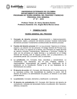2a - Derecho Procesal - Universidad Externado de Colombia
