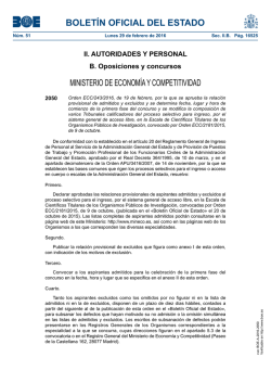 BOLETÍN OFICIAL DEL ESTADO - Instituto de Salud Carlos III