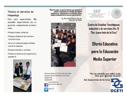 Oferta Educativa para la Educación Media Superior