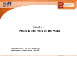 Sandbox: Análisis dinámico de malware