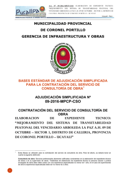 Descargar las bases - Municipalidad Provincial de Coronel Portillo