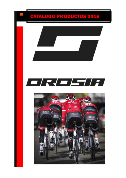catálogo 2016 - orosia bikes