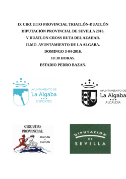 Normativa duatlon La Algaba 3-4-2016.