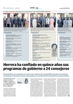 Herrera ha confiado en quince años sus programas de gobierno a