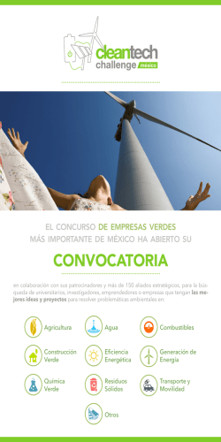 Convocatoria cleantech challenge México