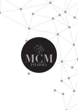 Descarga nuestro catálogo - mcm pharma comercial network