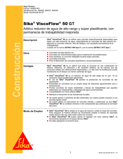 Sika ViscoFlow-50 - Sika Guatemala SA