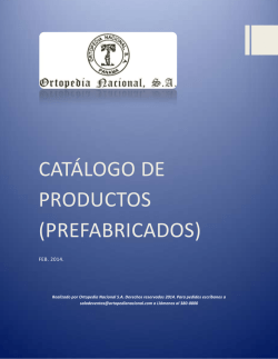 catalogo-onsa-2014 - Ortopedia Nacional SA