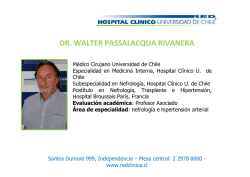 dr. walter passalacqua rivanera - Hospital Clínico Universidad de