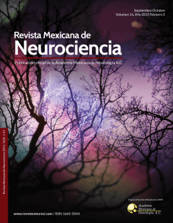 Descargar Número completo - Revista Mexicana de Neurociencia