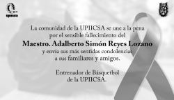 Maestro. Adalberto Simón Reyes Lozano