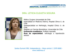 dra. leticia elgueta segura - Hospital Clínico Universidad de Chile