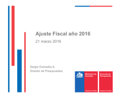 Ajuste Fiscal año 2016