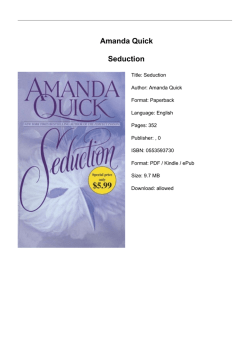 Amanda Quick Seduction