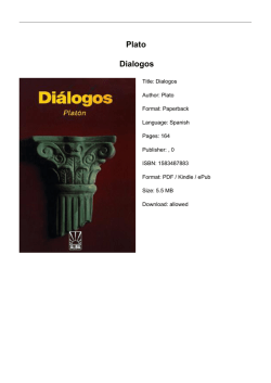 Plato Dialogos - CP2Conference