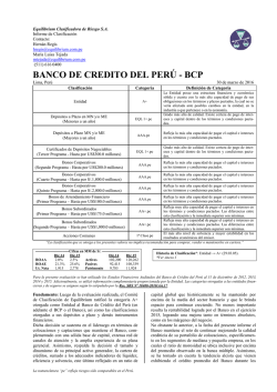 banco de credito del perú - bcp