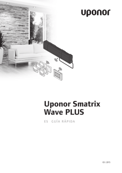 Componentes de Uponor Smatrix Wave PLUS
