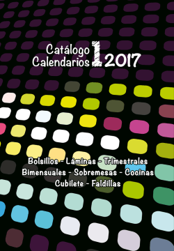 Catálogo 1 Calendarios 2017