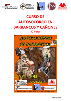 MB03-2016-03 Autosocorro en Barrancos y Cañones