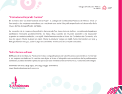 folleto mujer contadora - Colegio de Contadores Públicos de México