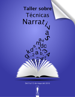 Convocatoria Taller Tecnicas_Narativas(2016)