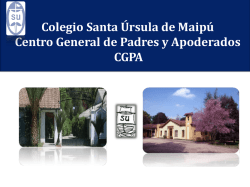 Diapositiva 1 - Colegio Santa Úrsula Maipú