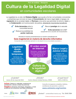 Cultura de la Legalidad Digital - ASI: Alianza por la Seguridad en